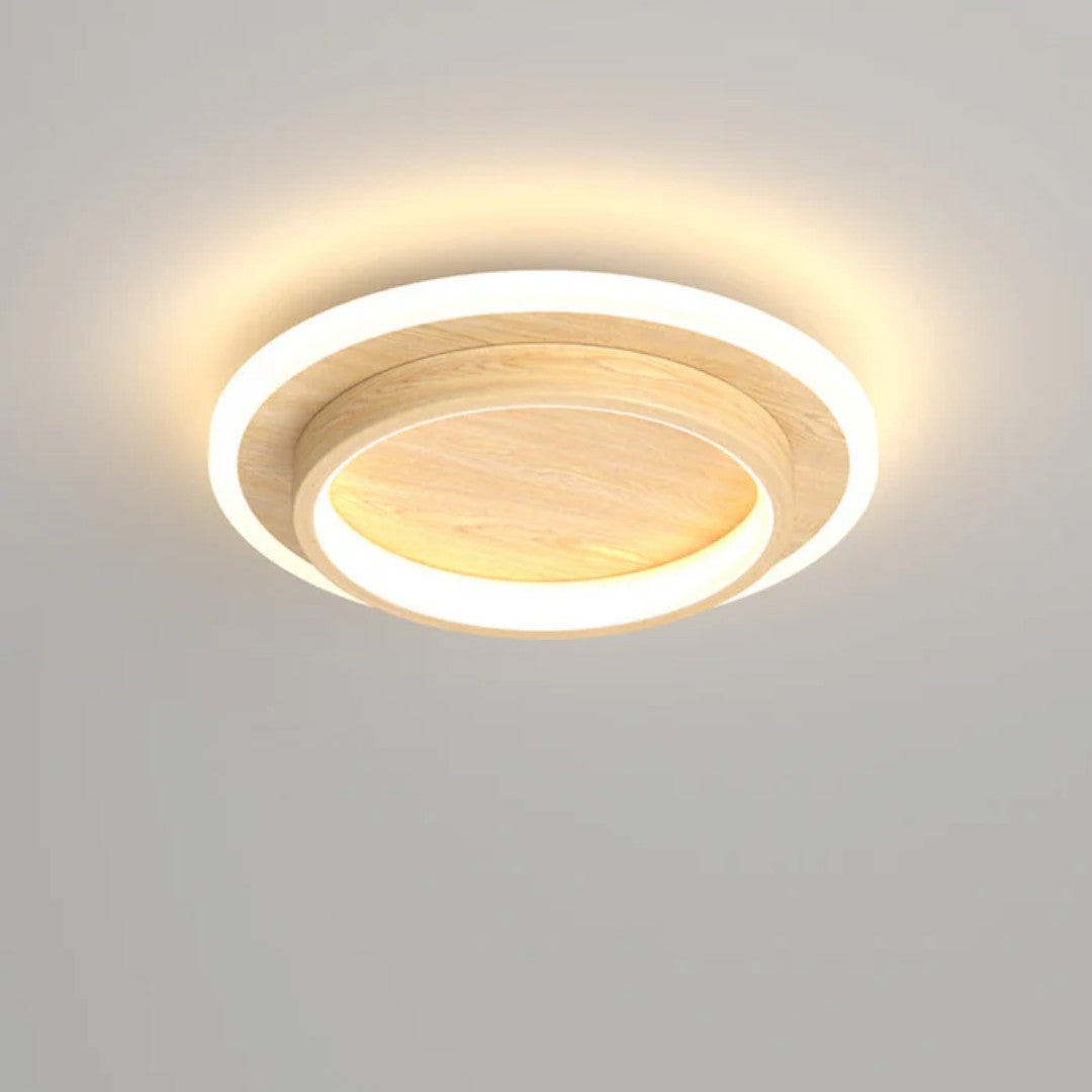 Okrągła Lampa Sufitowa LED do Przedpokoju z Metalu i Akrylu – widok produktu 3 | Nuvira Home