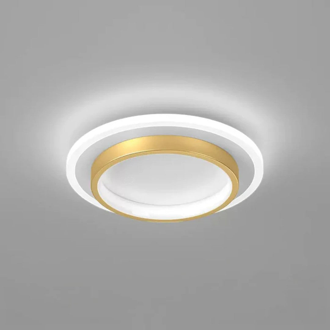 Okrągła Lampa Sufitowa LED do Przedpokoju z Metalu i Akrylu – widok produktu 11 | Nuvira Home