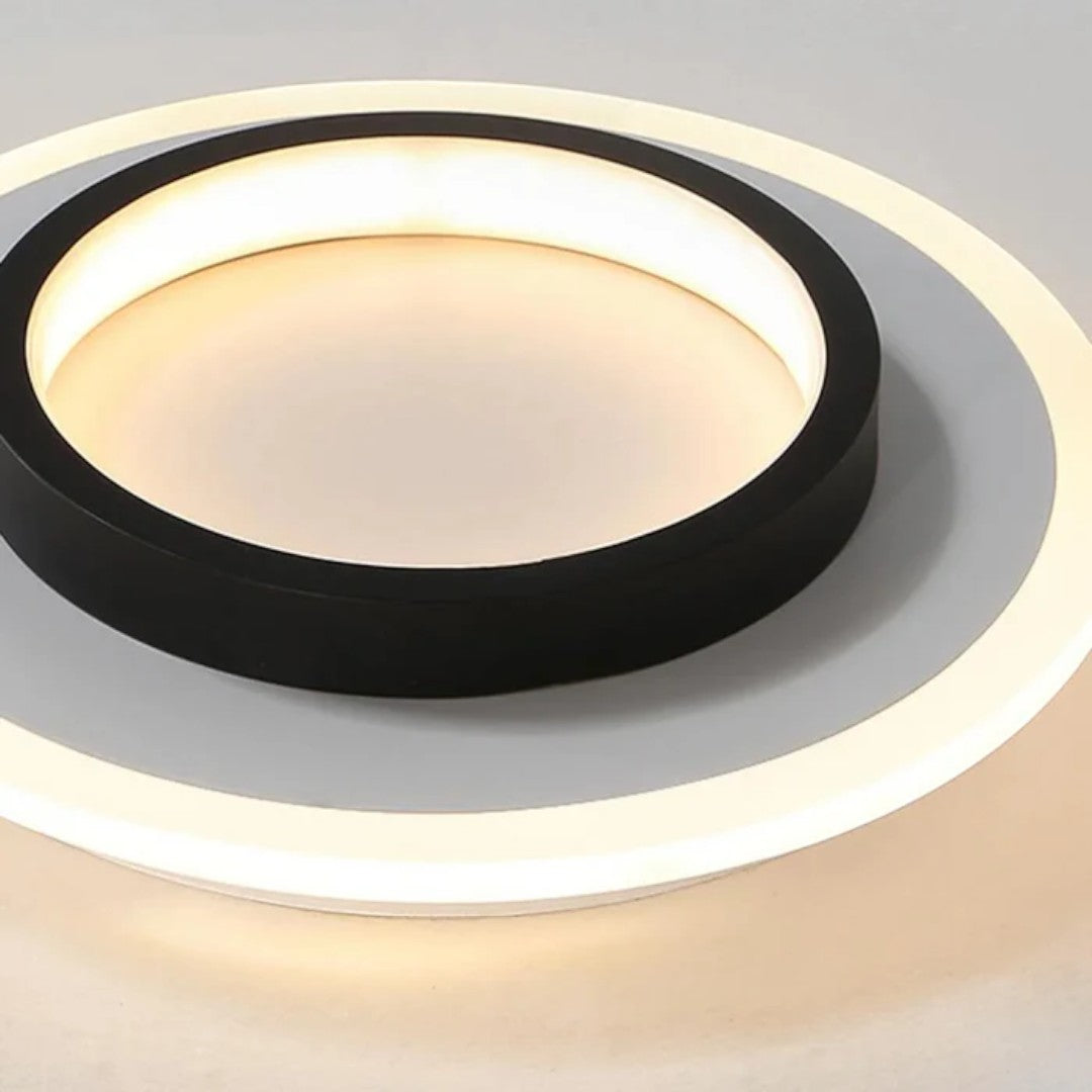 Okrągła Lampa Sufitowa LED do Przedpokoju z Metalu i Akrylu – widok produktu 19 | Nuvira Home