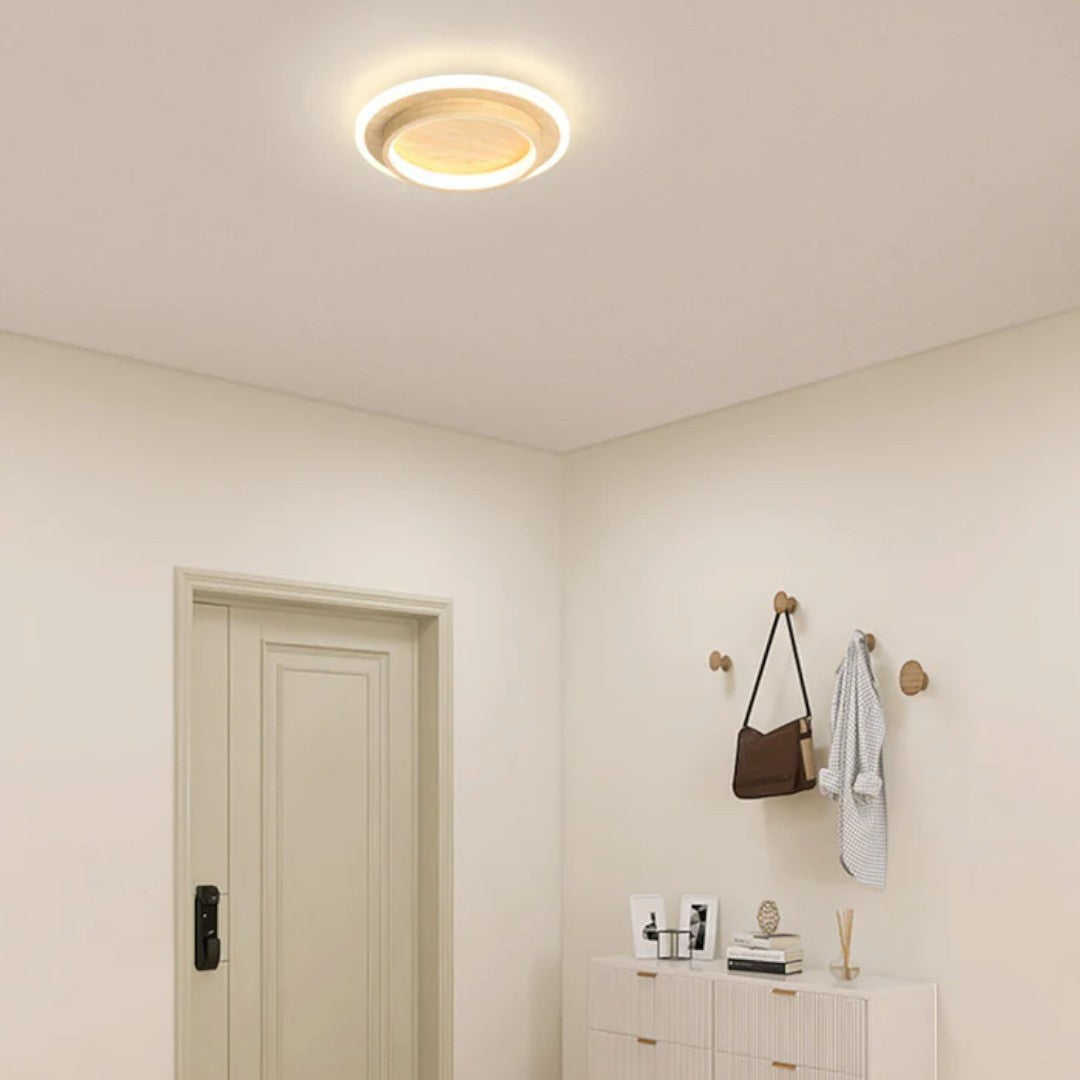 Okrągła Lampa Sufitowa LED do Przedpokoju z Metalu i Akrylu – widok produktu 23 | Nuvira Home