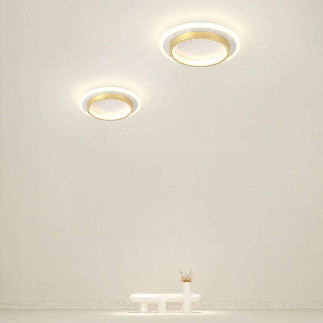 Okrągła Lampa Sufitowa LED do Przedpokoju z Metalu i Akrylu – widok produktu 29 | Nuvira Home