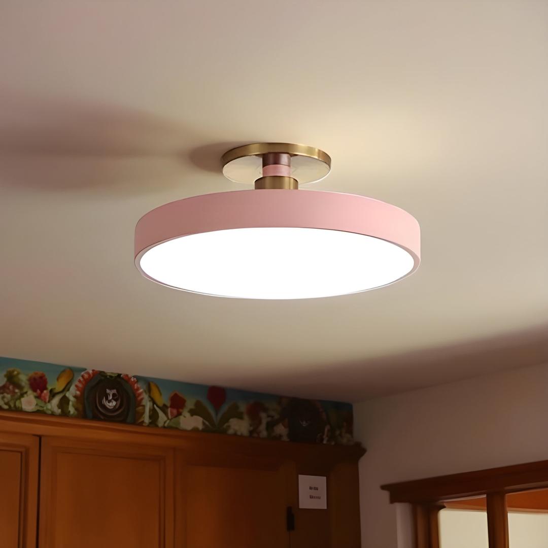 Okrągła Lampa Sufitowa LED – Nowoczesne Wnętrza – widok produktu 6 | Nuvira Home