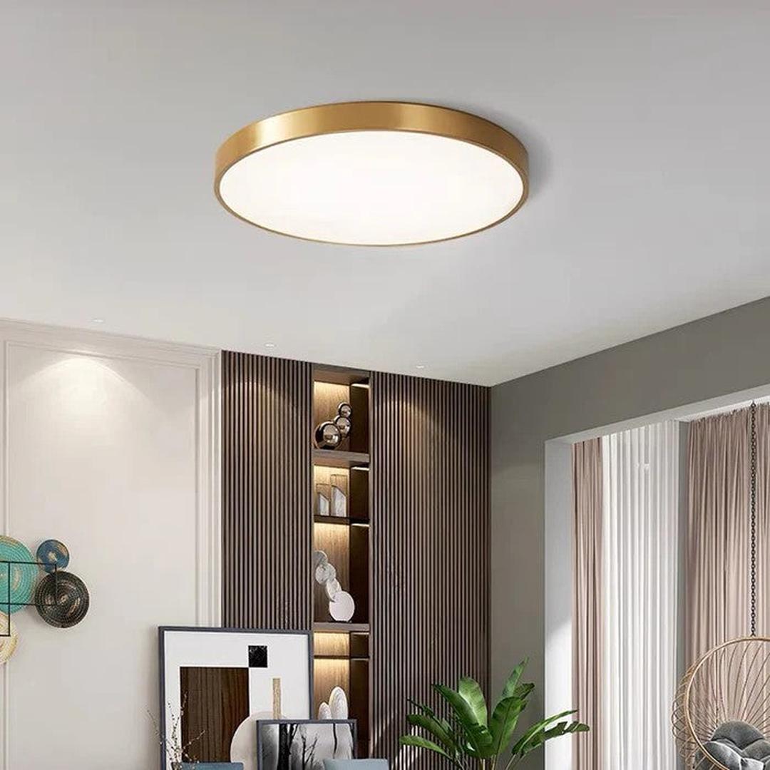 Okrągła lampa sufitowa LED w nowoczesnym stylu – widok produktu 4 | Nuvira Home