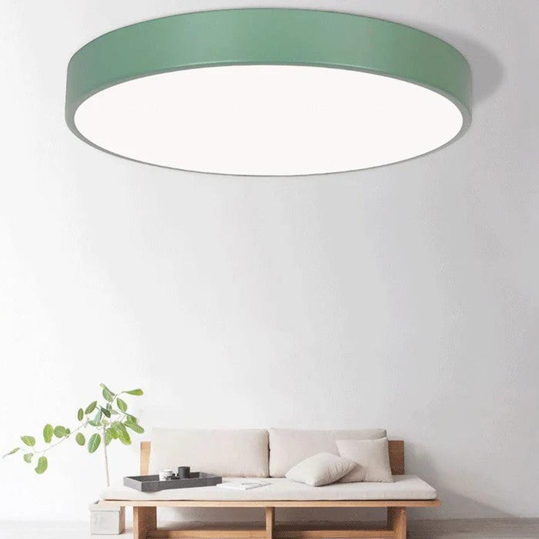 Okrągła lampa sufitowa LED w nowoczesnym stylu – widok produktu 11 | Nuvira Home