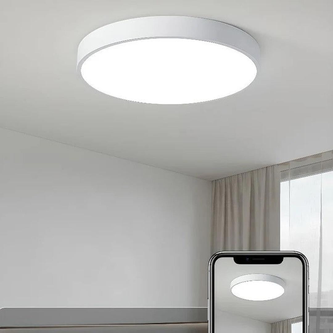Okrągła lampa sufitowa LED w nowoczesnym stylu – widok produktu 15 | Nuvira Home