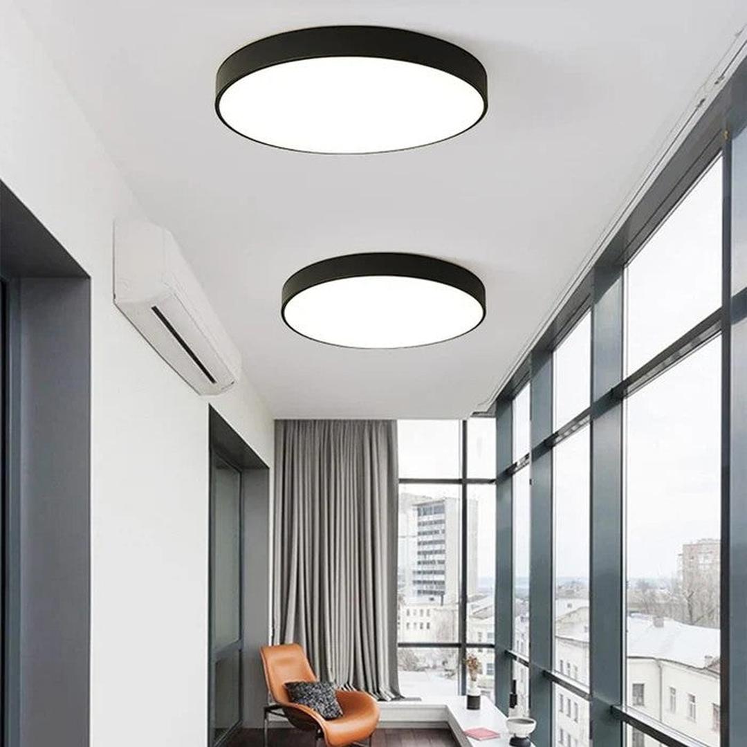 Okrągła lampa sufitowa LED w nowoczesnym stylu – widok produktu 16 | Nuvira Home