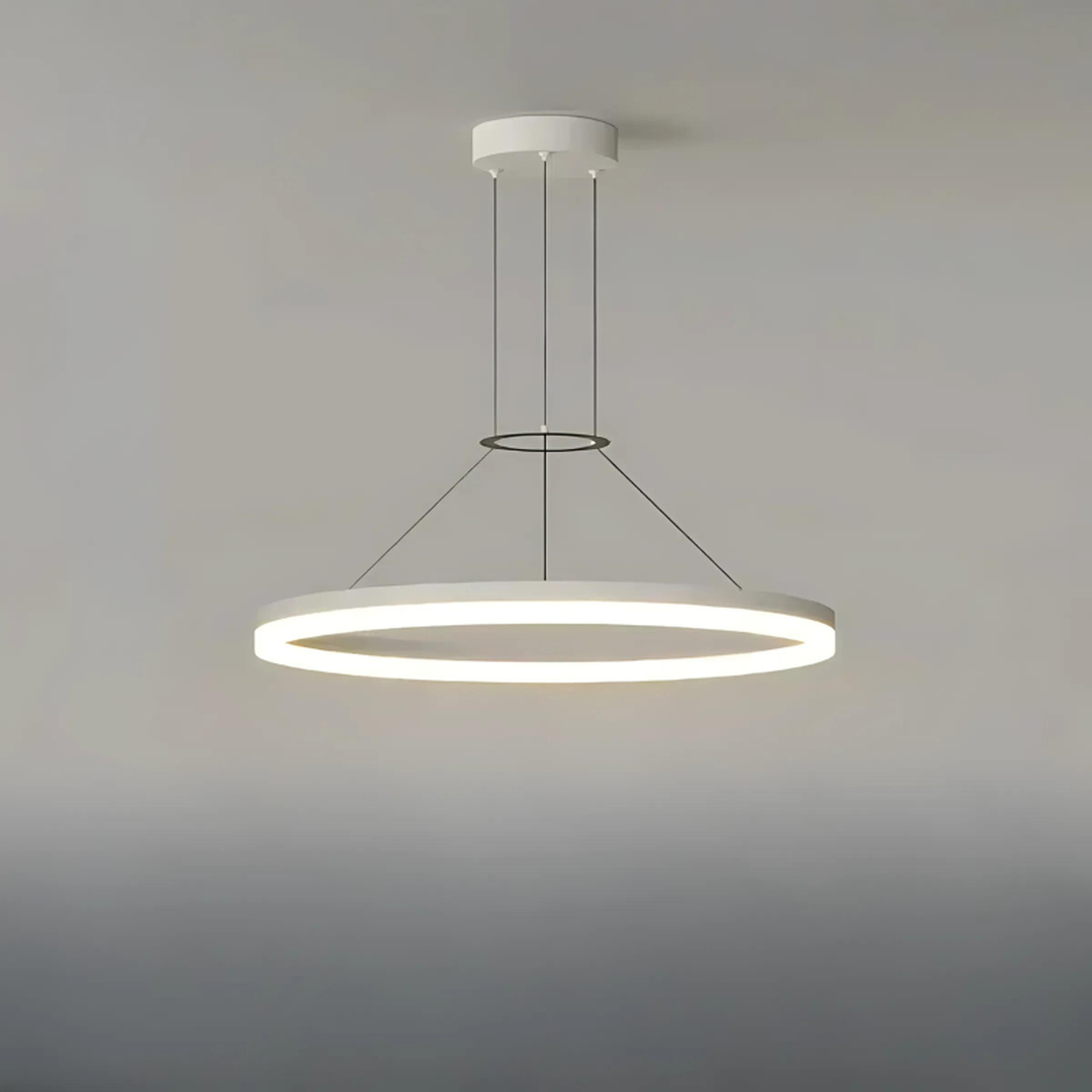 Okrągła Lampa Wisząca LED – Nowoczesne Oświetlenie Designerskie – widok produktu 3 | Nuvira Home