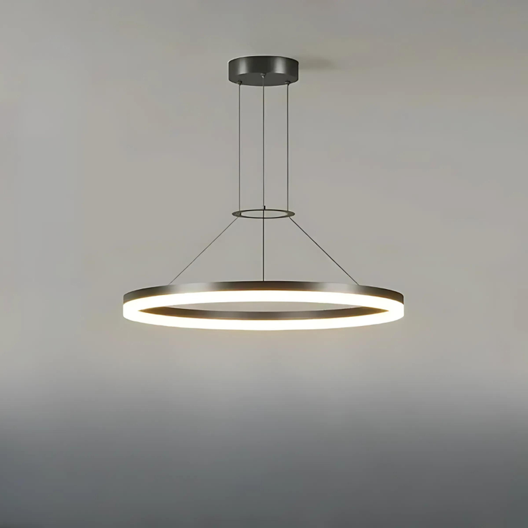 Okrągła Lampa Wisząca LED – Nowoczesne Oświetlenie Designerskie – widok produktu 4 | Nuvira Home