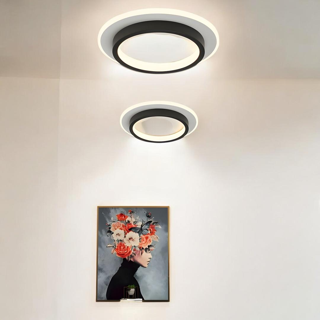 Okrągła Natynkowa Lampa Sufitowa LED – Regulowane Oświetlenie – widok produktu 2 | Nuvira Home