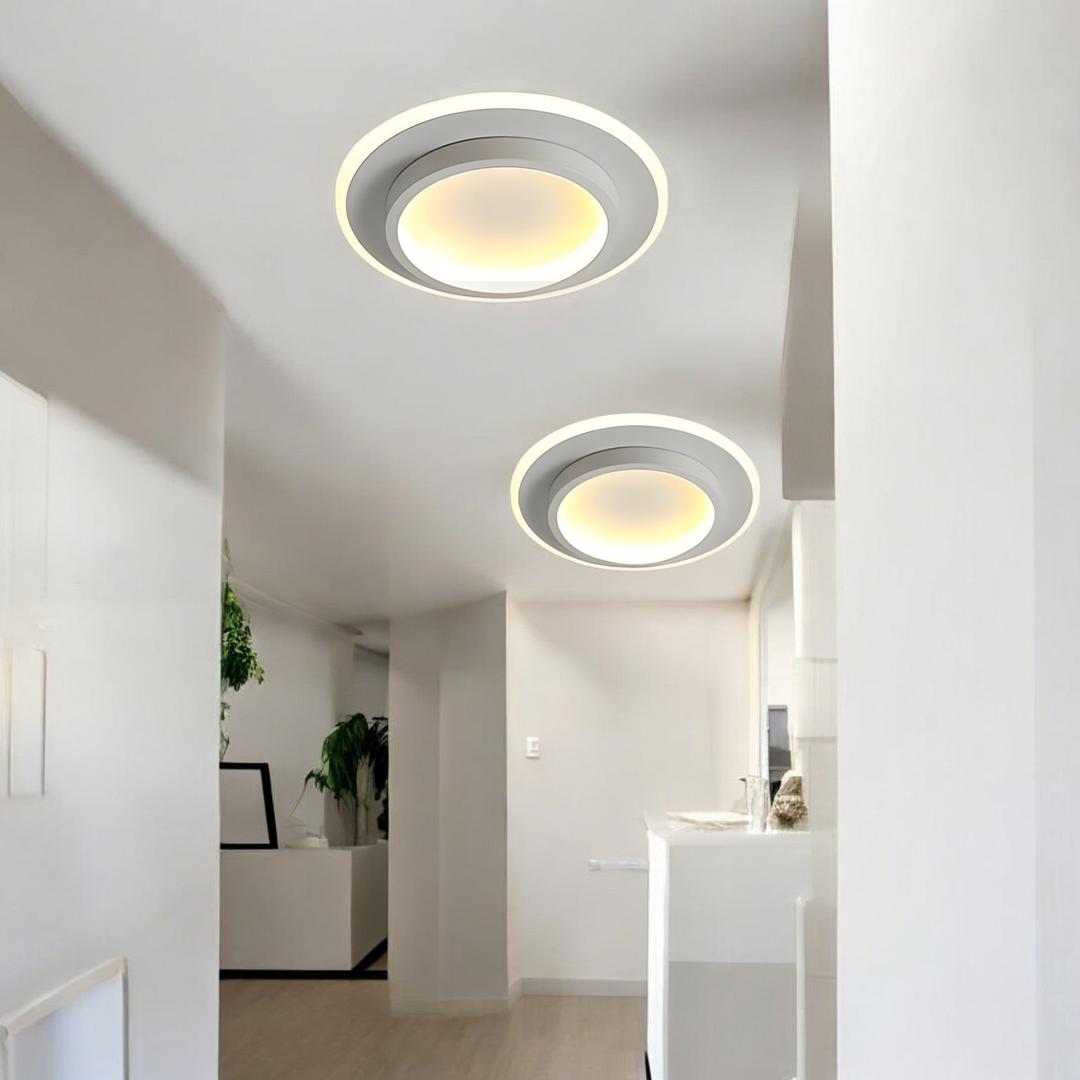 Okrągła Natynkowa Lampa Sufitowa LED – Regulowane Oświetlenie – widok produktu 3 | Nuvira Home
