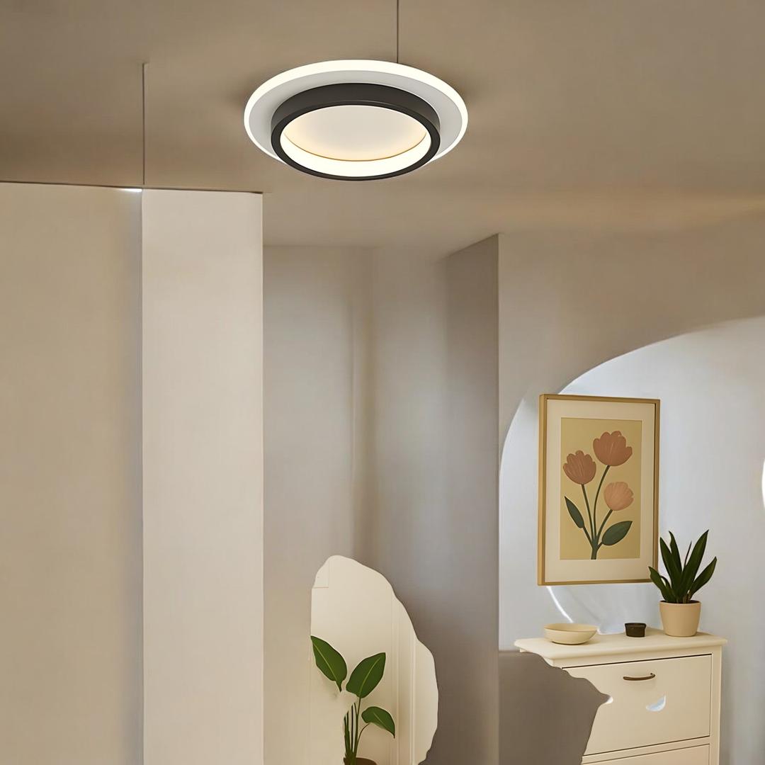 Okrągła Natynkowa Lampa Sufitowa LED – Regulowane Oświetlenie – widok produktu 5 | Nuvira Home