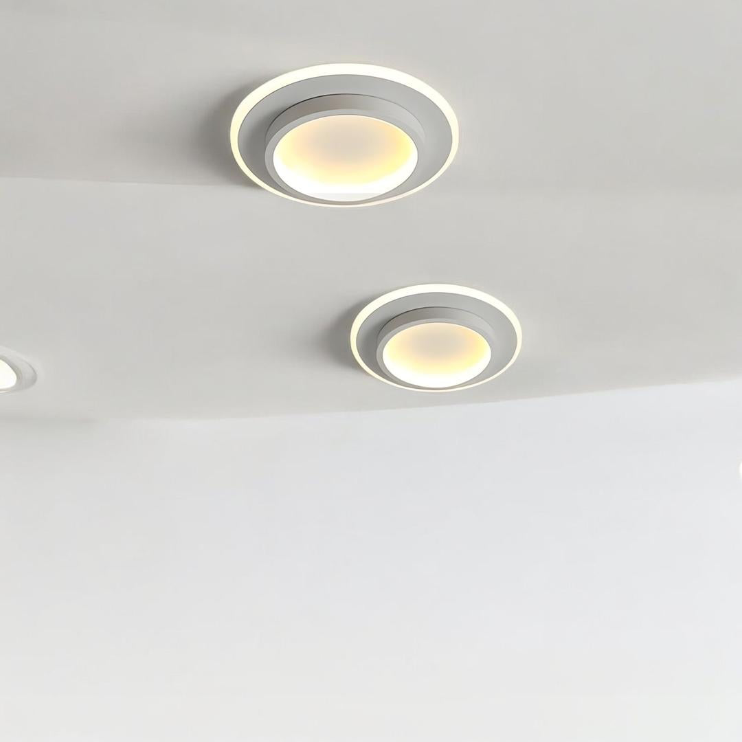 Okrągła Natynkowa Lampa Sufitowa LED – Regulowane Oświetlenie – widok produktu 6 | Nuvira Home