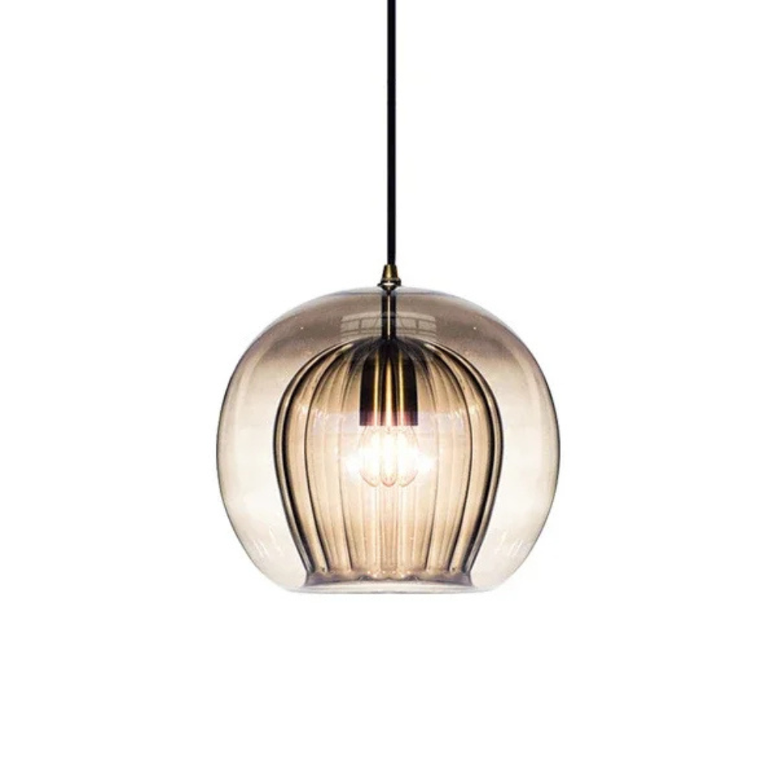 Okrągła Szklana Lampa Wisząca Do Kuchni – widok produktu 8 | Nuvira Home