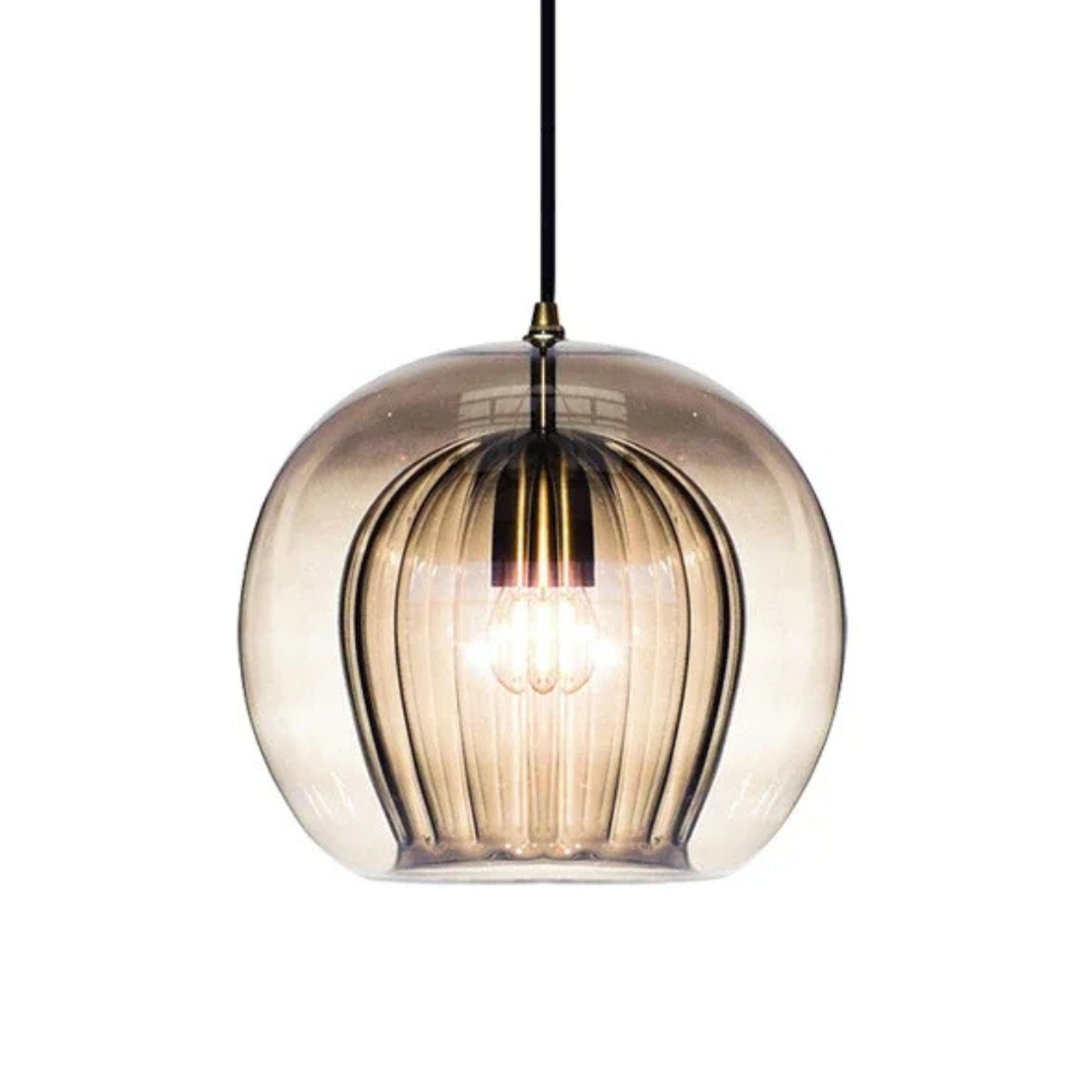 Okrągła Szklana Lampa Wisząca Do Kuchni – widok produktu 9 | Nuvira Home