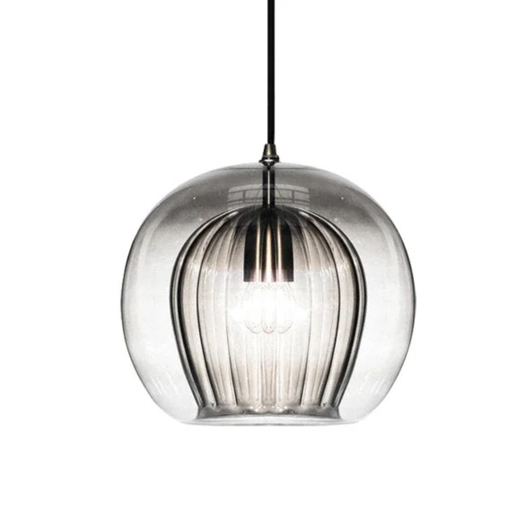 Okrągła Szklana Lampa Wisząca Do Kuchni – widok produktu 10 | Nuvira Home