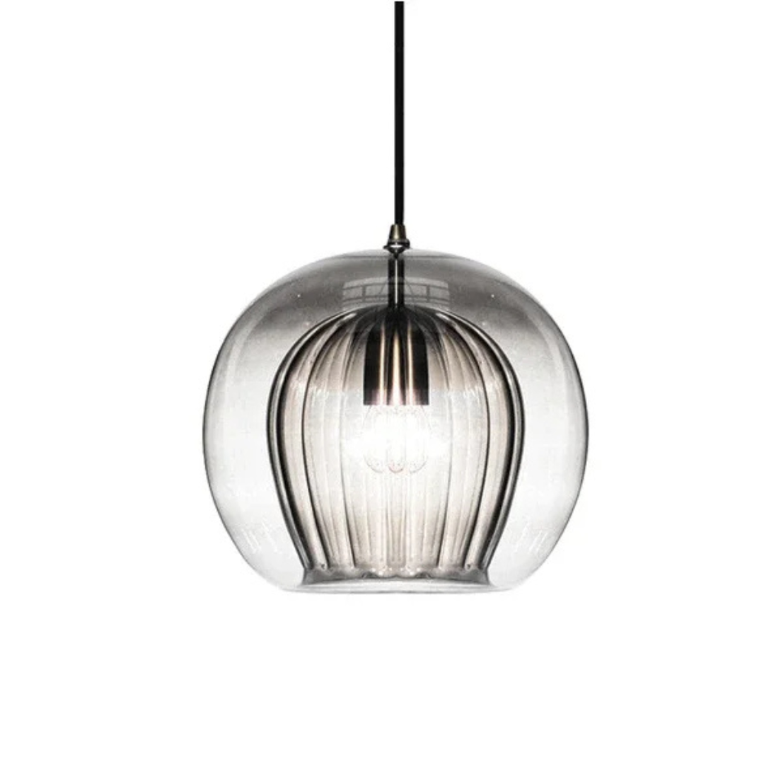 Okrągła Szklana Lampa Wisząca Do Kuchni – widok produktu 12 | Nuvira Home