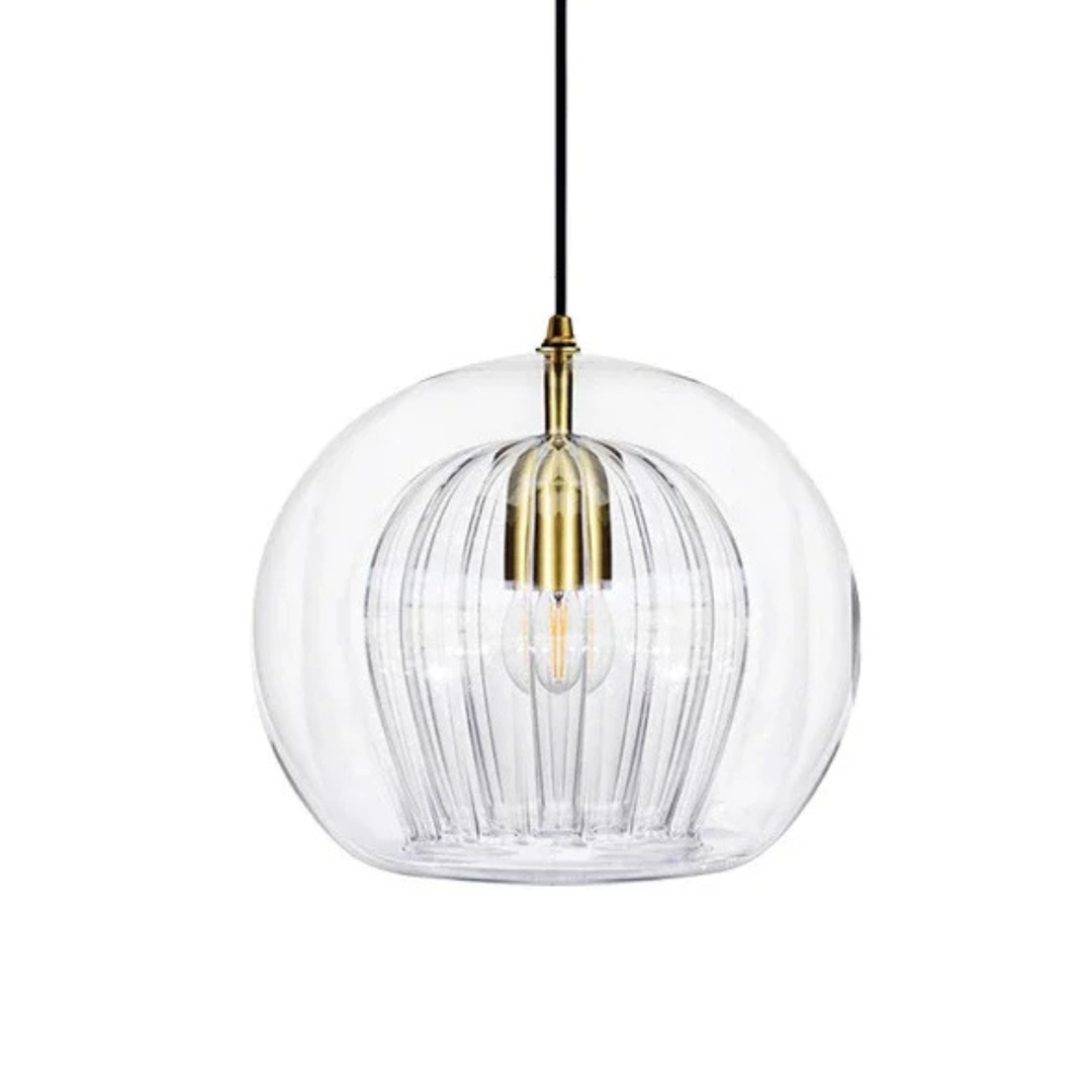 Okrągła Szklana Lampa Wisząca Do Kuchni – widok produktu 15 | Nuvira Home