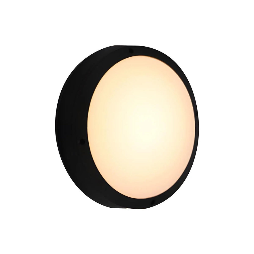Okrągła zewnętrzna lampa ścienna LED – widok produktu 10 | Nuvira Home