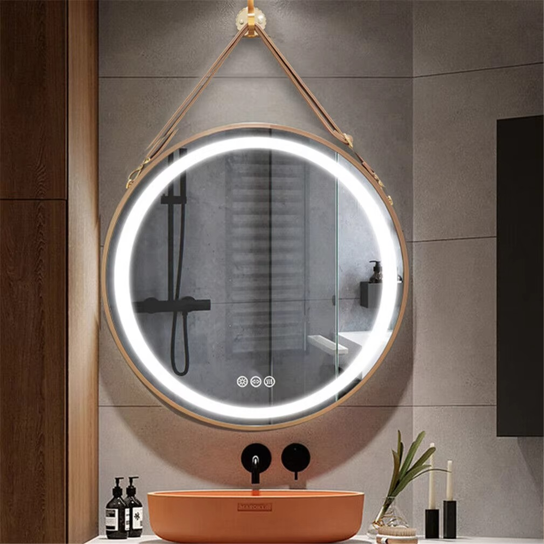 Okrągłe Lustro Łazienkowe LED Z Podświetleniem Tylnym – widok produktu 5 | Nuvira Home