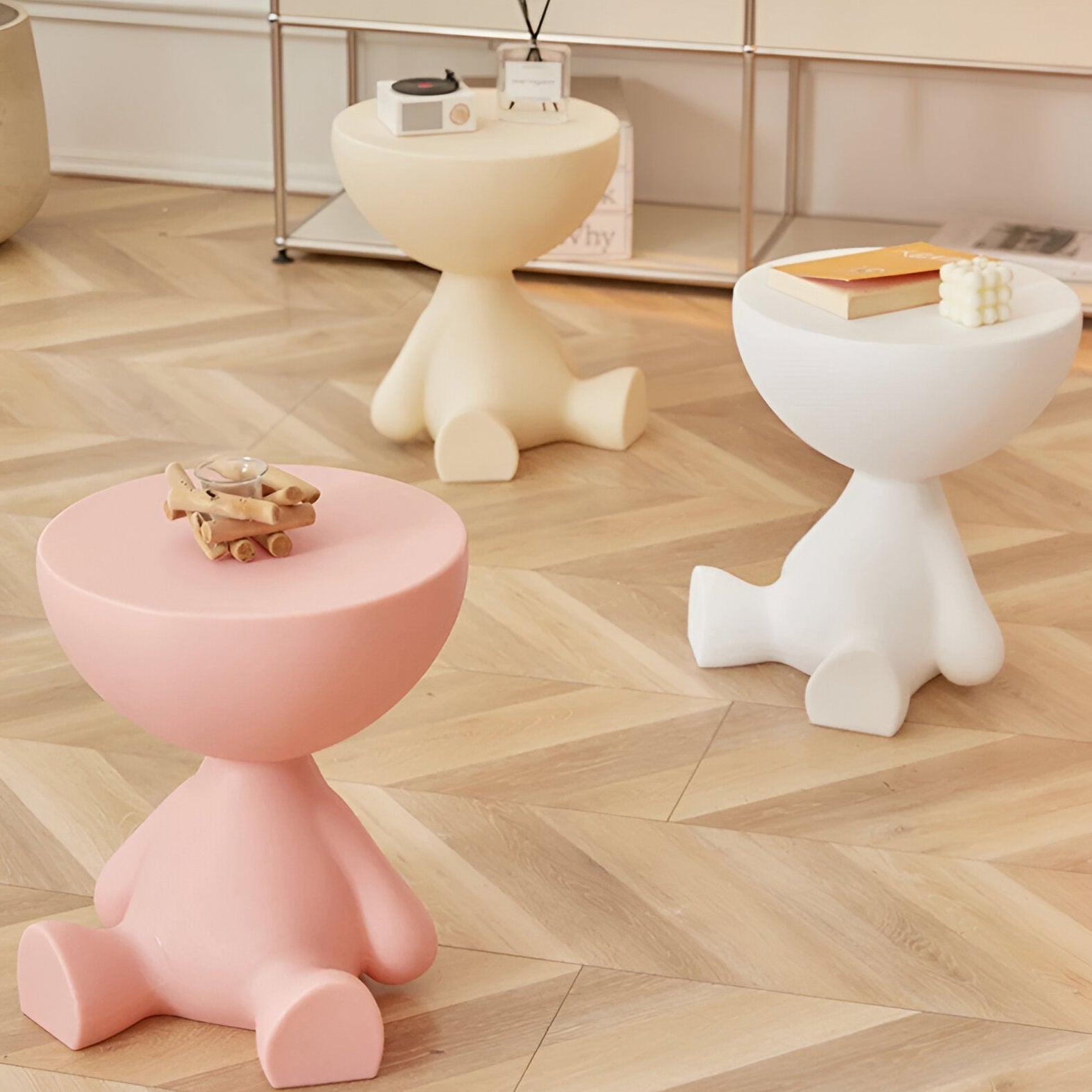 Okrągły Stolik Kawowy do Salonu w Stylu Nowoczesnym – widok produktu 5 | Nuvira Home