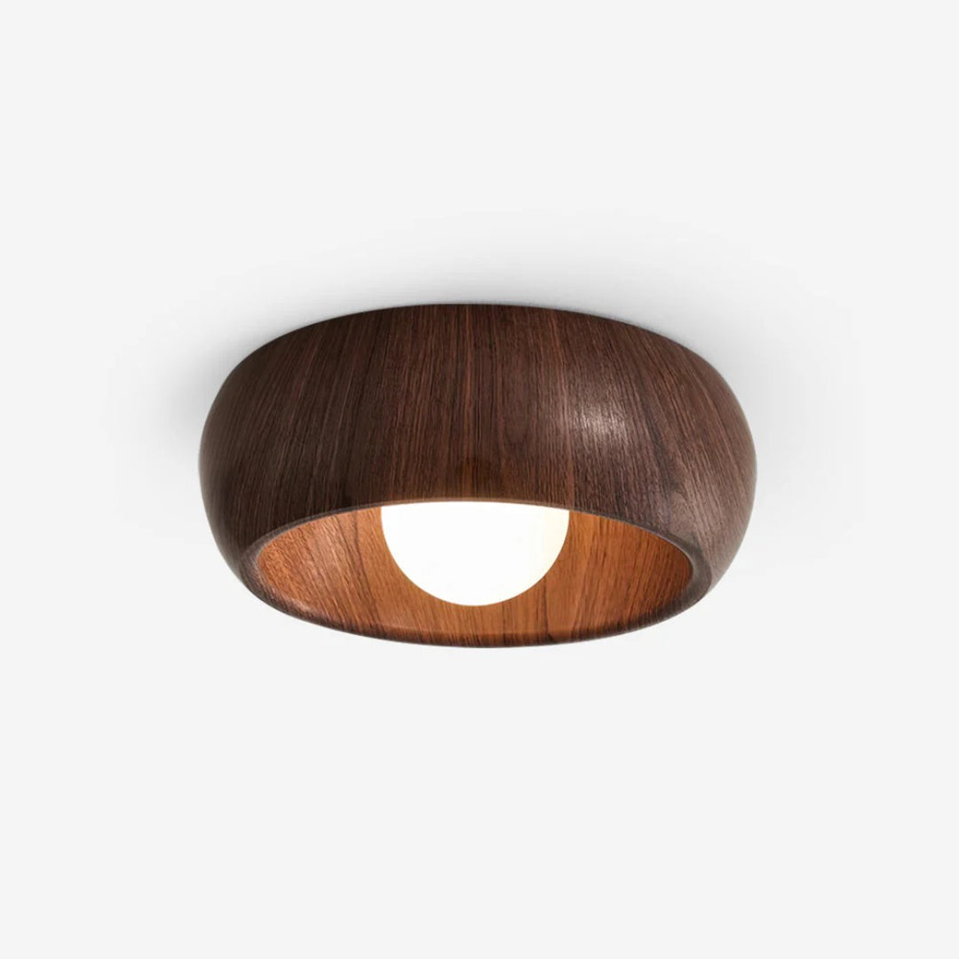 Organiczna drewniana lampa sufitowa – widok produktu 2 | Nuvira Home