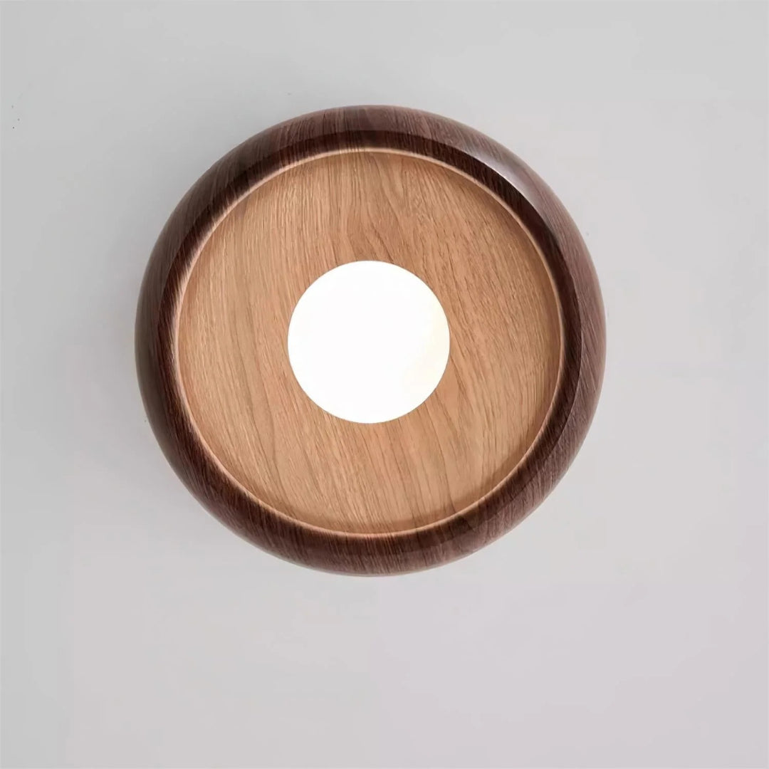 Organiczna drewniana lampa sufitowa – widok produktu 9 | Nuvira Home