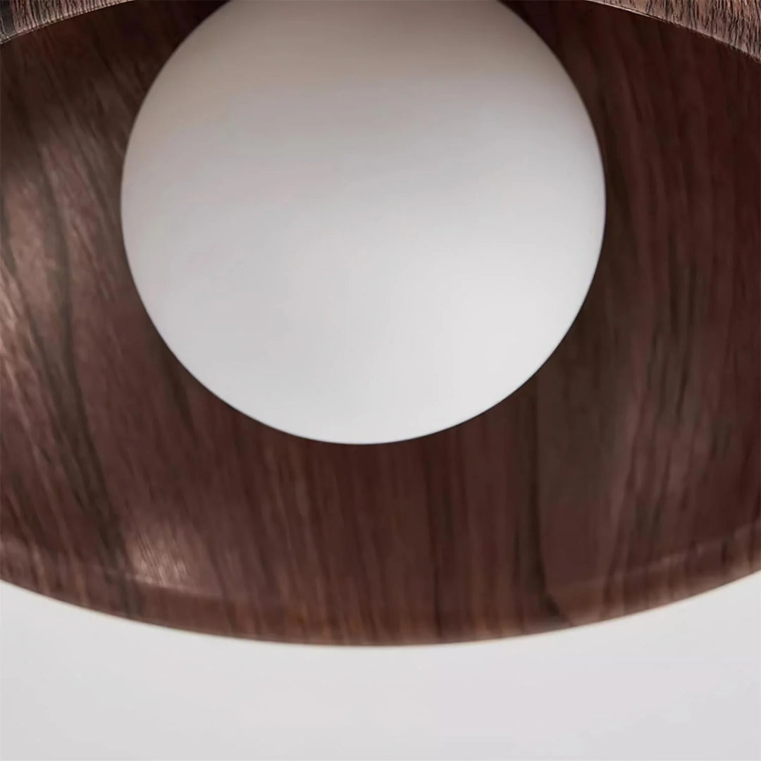 Organiczna drewniana lampa sufitowa – widok produktu 16 | Nuvira Home