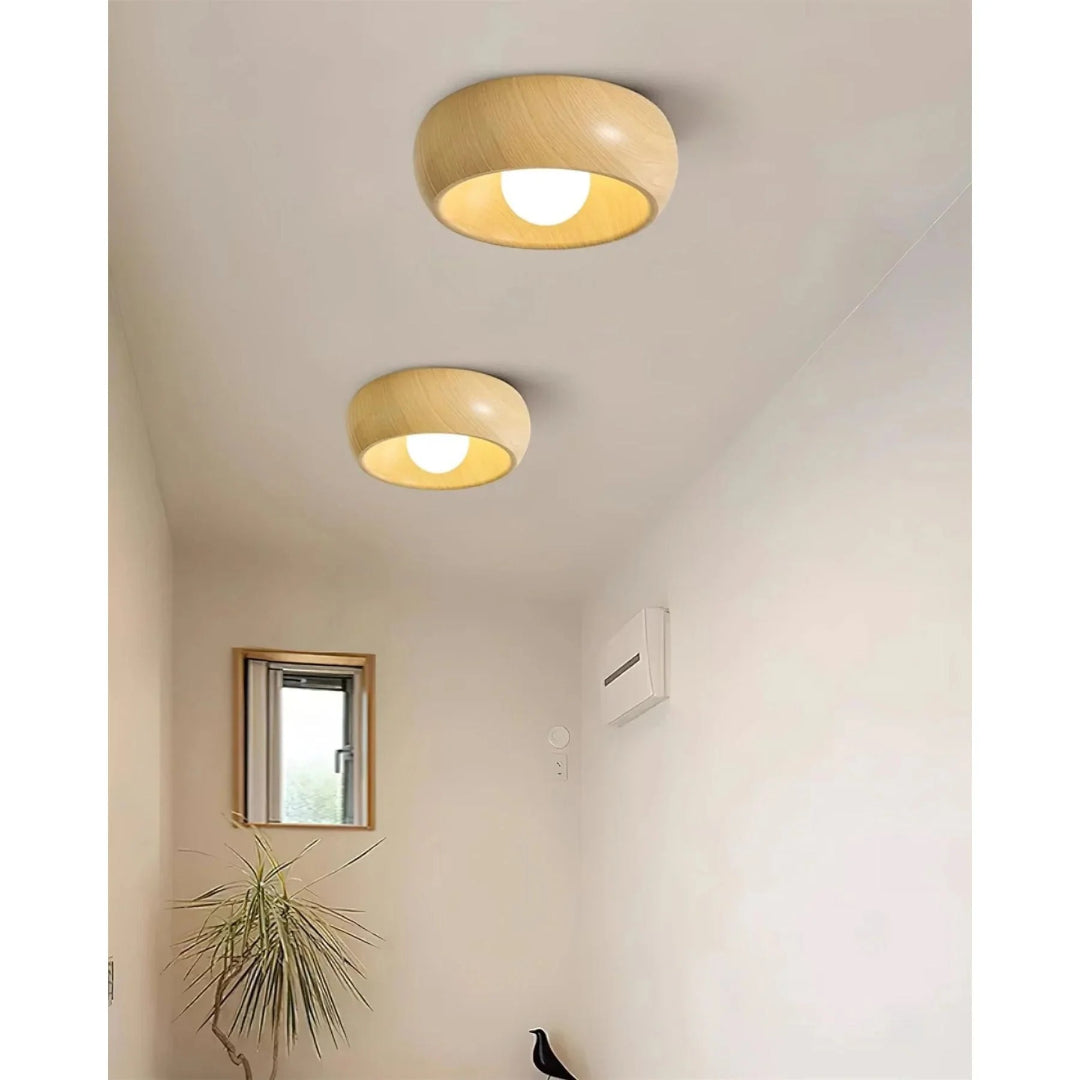 Organiczna drewniana lampa sufitowa – widok produktu 19 | Nuvira Home