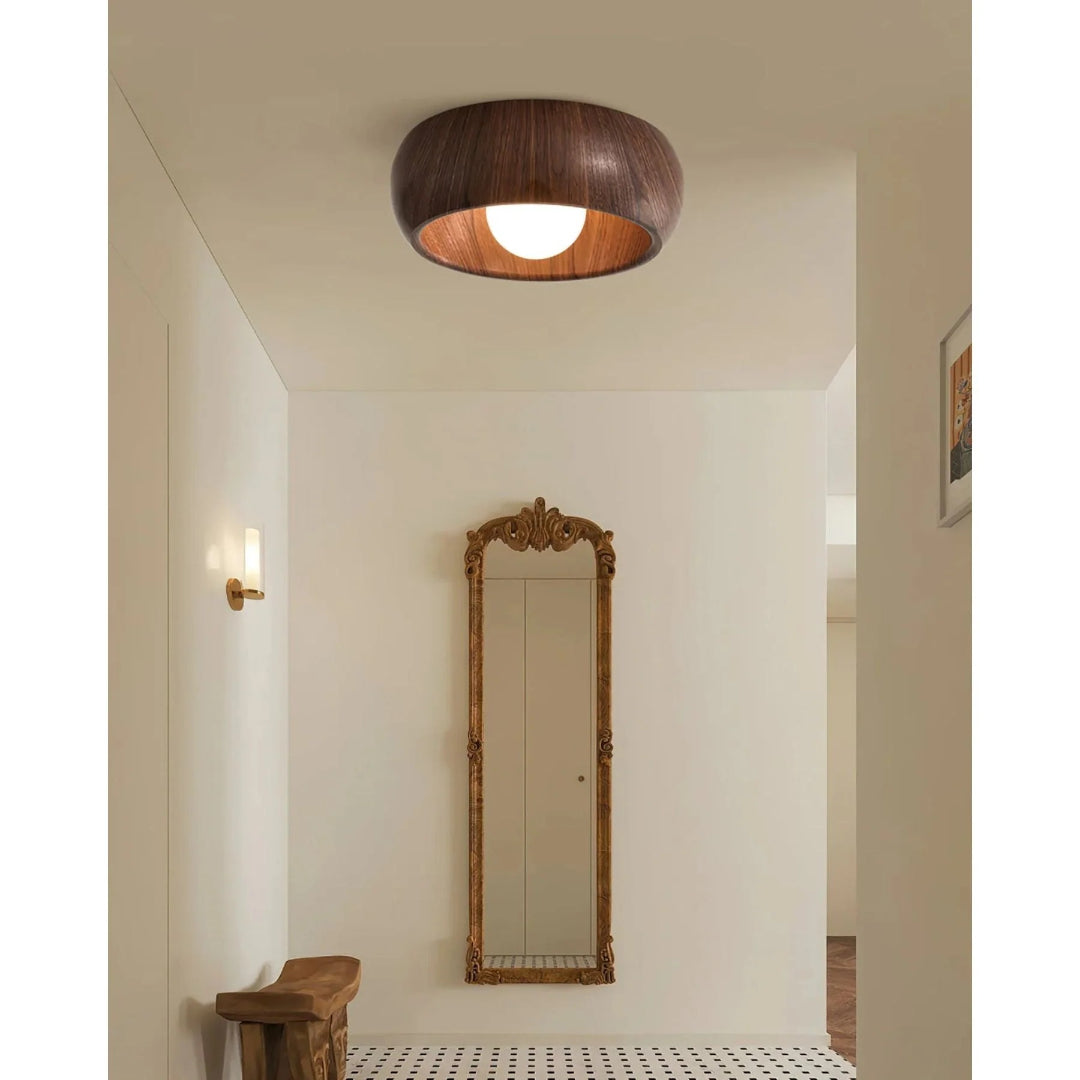 Organiczna drewniana lampa sufitowa – widok produktu 20 | Nuvira Home