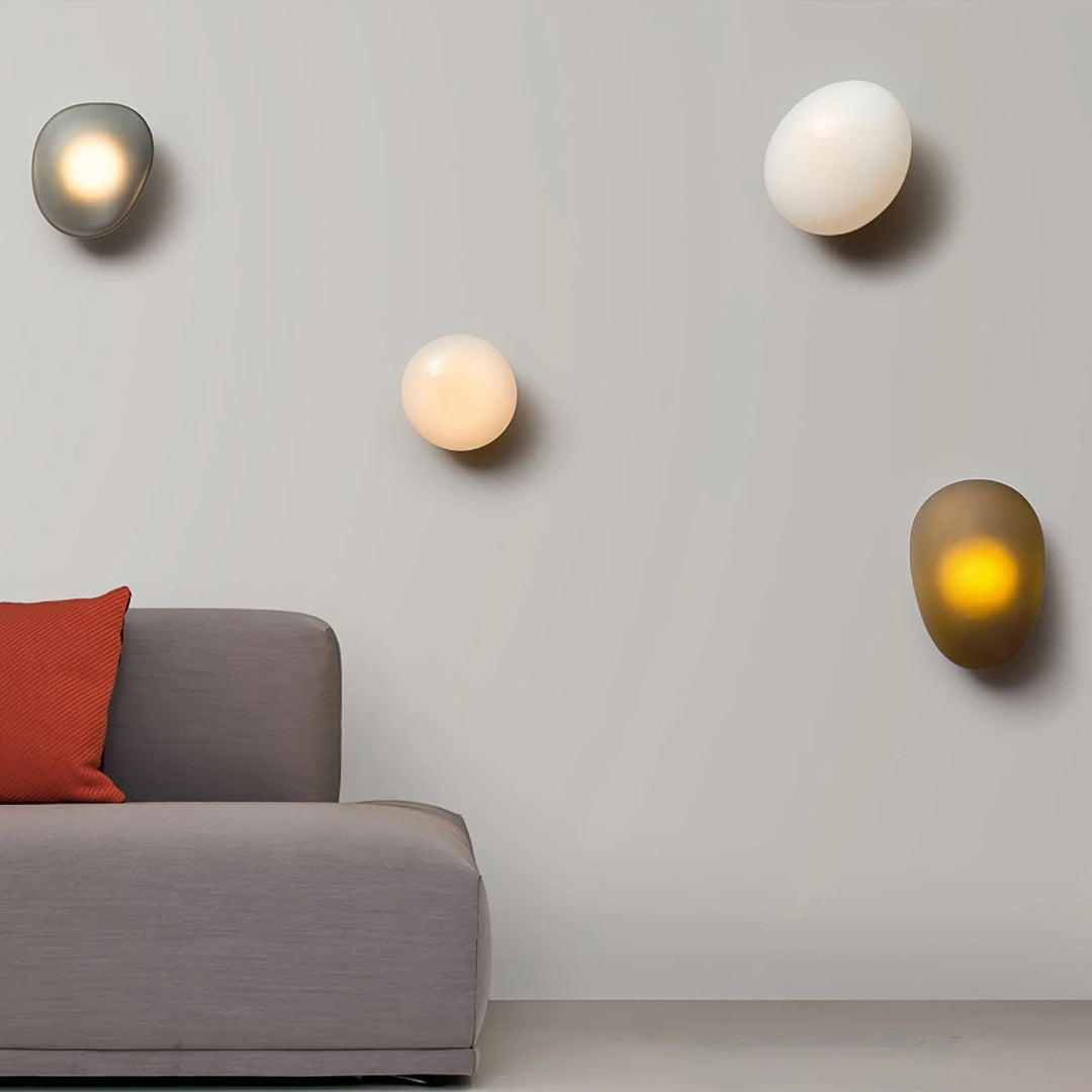 Organiczna minimalistyczna lampa ścienna – widok produktu 5 | Nuvira Home