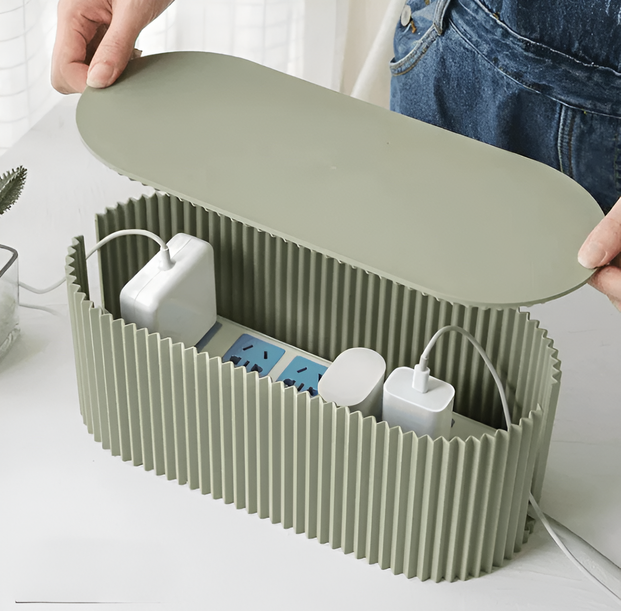 Organizer na Kable w Stylu Macaron – widok produktu 4 | Nuvira Home