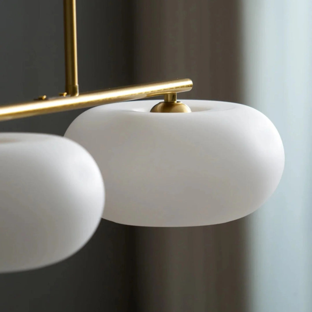 Owalna potrójna lampa wisząca ze szkła – widok produktu 15 | Nuvira Home