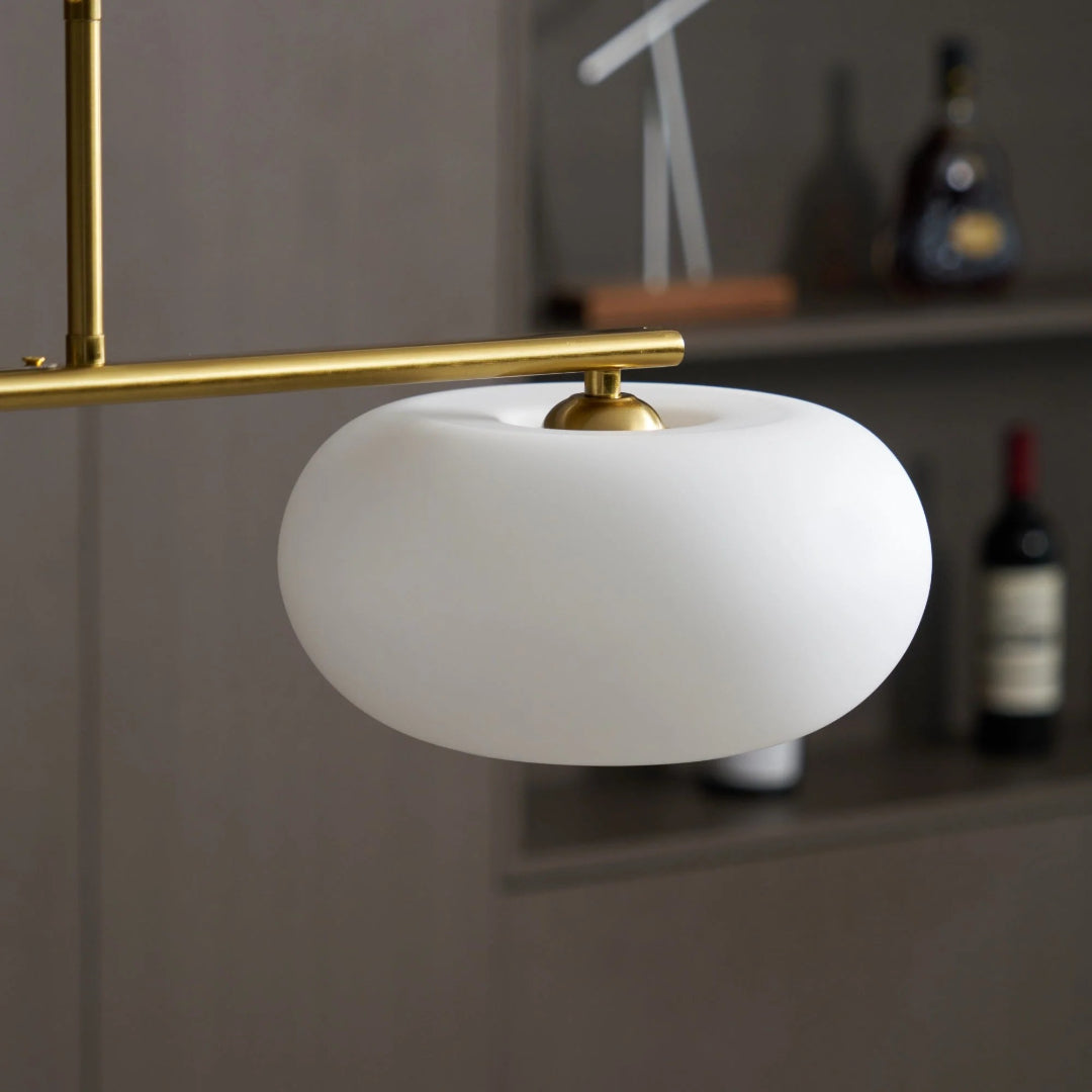 Owalna potrójna lampa wisząca ze szkła – widok produktu 16 | Nuvira Home
