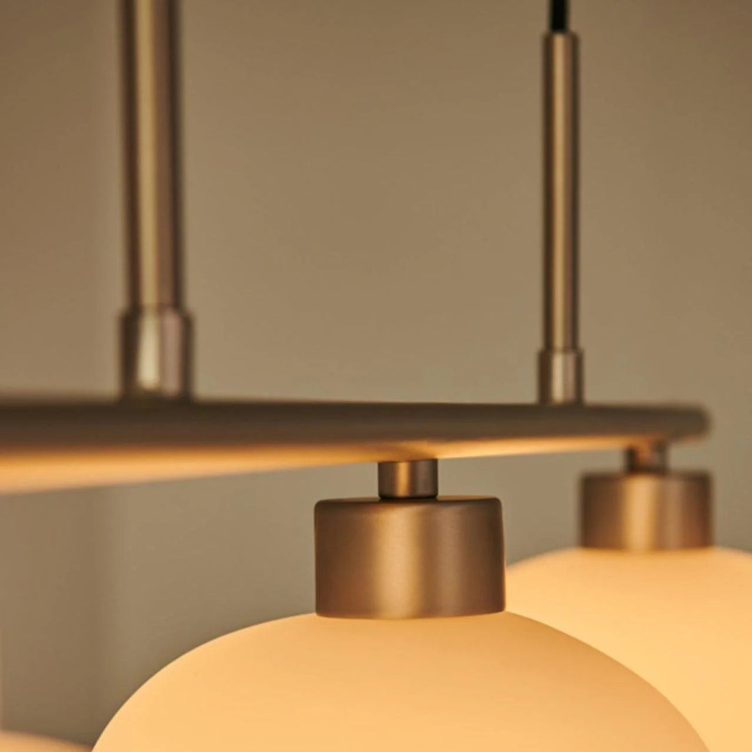 Owalna potrójna lampa wisząca ze szkła – widok produktu 22 | Nuvira Home