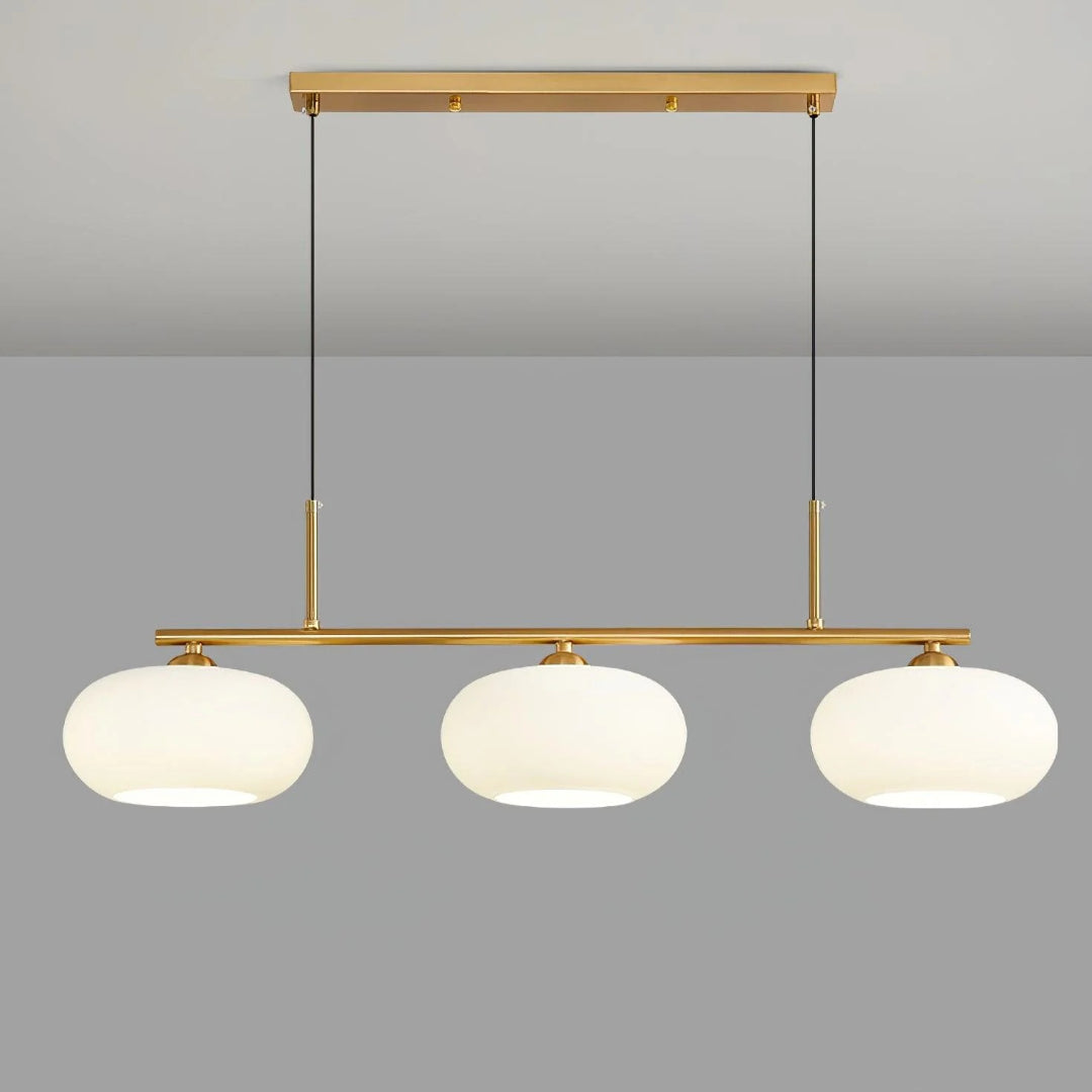 Owalna potrójna lampa wisząca ze szkła – widok produktu 25 | Nuvira Home