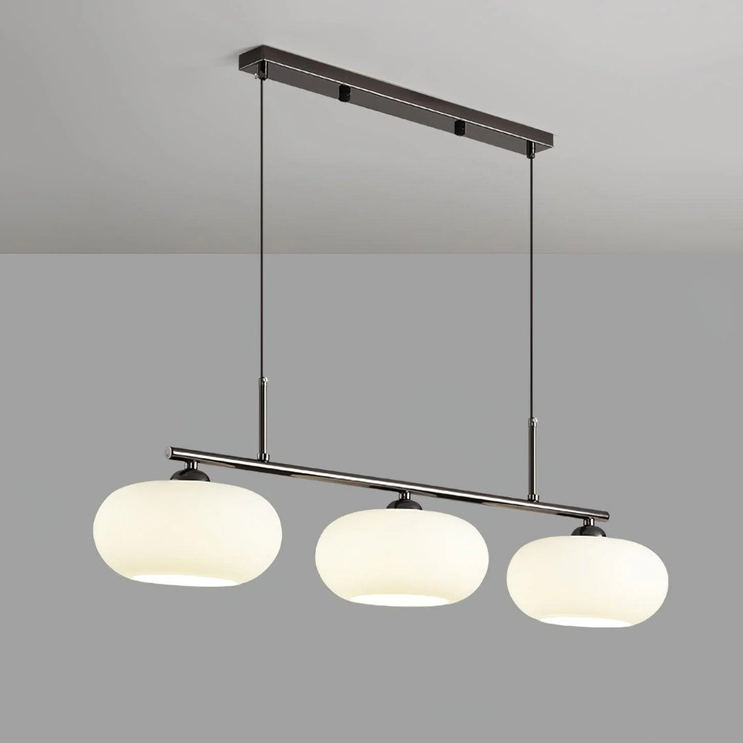 Owalna potrójna lampa wisząca ze szkła – widok produktu 30 | Nuvira Home