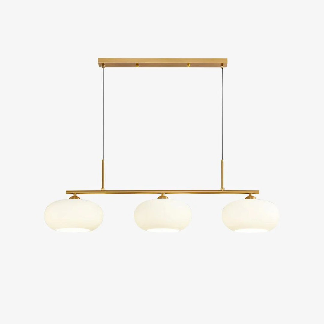 Owalna potrójna lampa wisząca ze szkła – widok produktu 32 | Nuvira Home