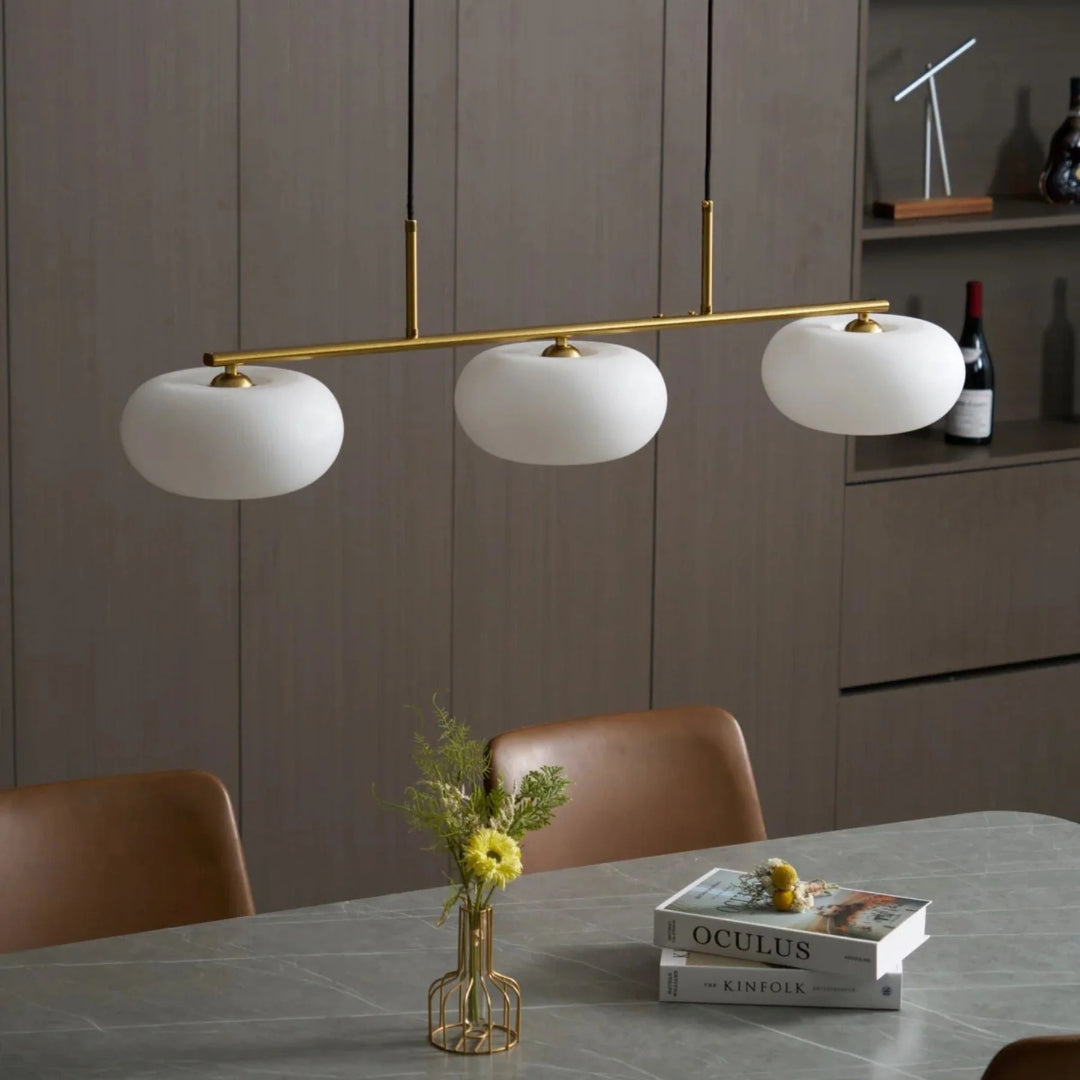 Owalna potrójna lampa wisząca ze szkła – widok produktu 39 | Nuvira Home