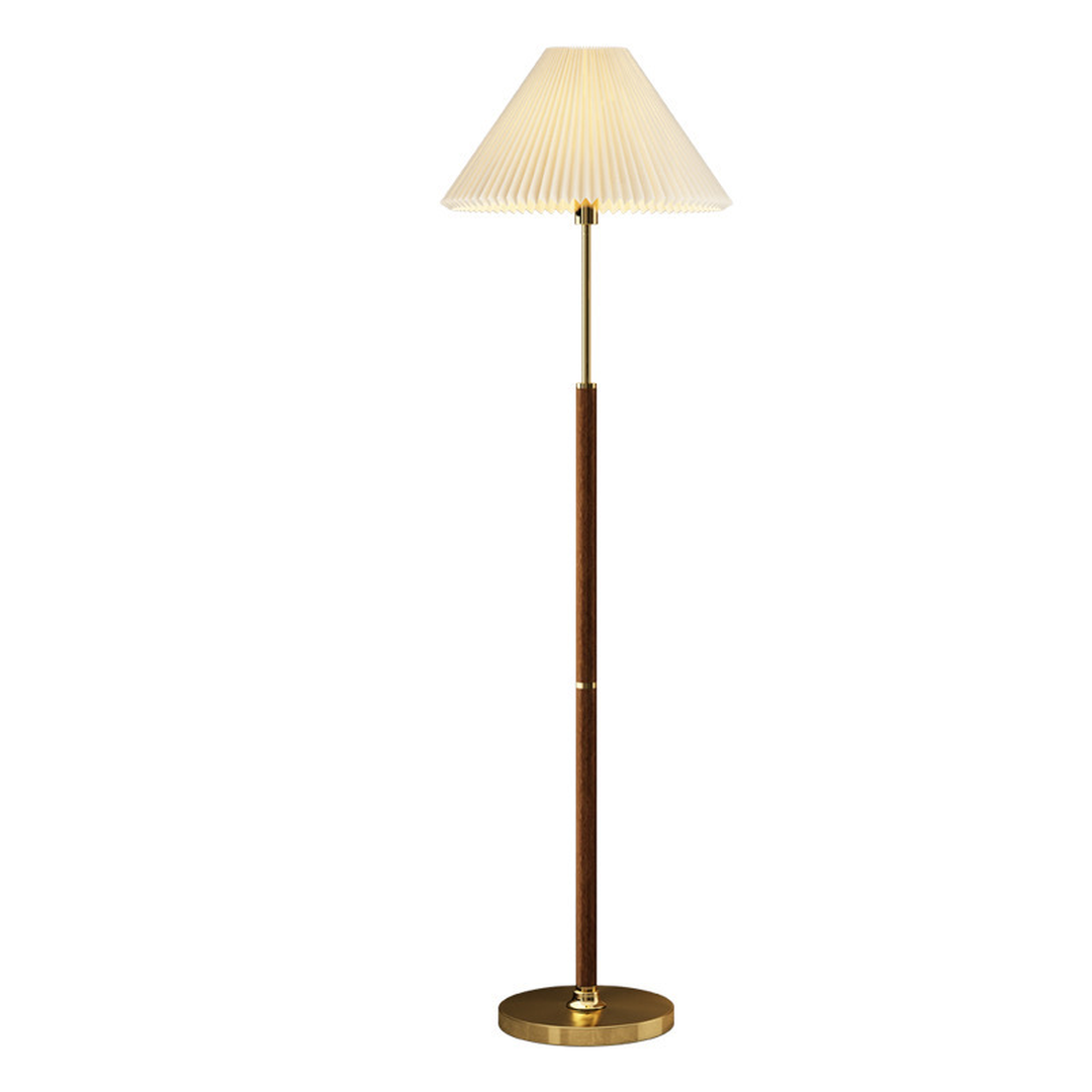 Plisowana Lampa Podłogowa Z Papieru Ryżowego Ze Smukłym Stojakiem – widok produktu 6 | Nuvira Home