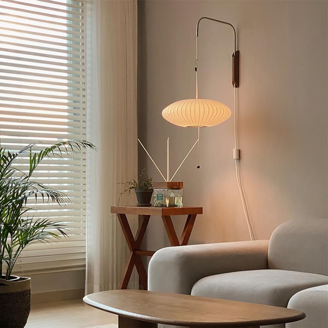 Plisowana Lampa Ścienna Mid Century Modern – widok produktu 9 | Nuvira Home