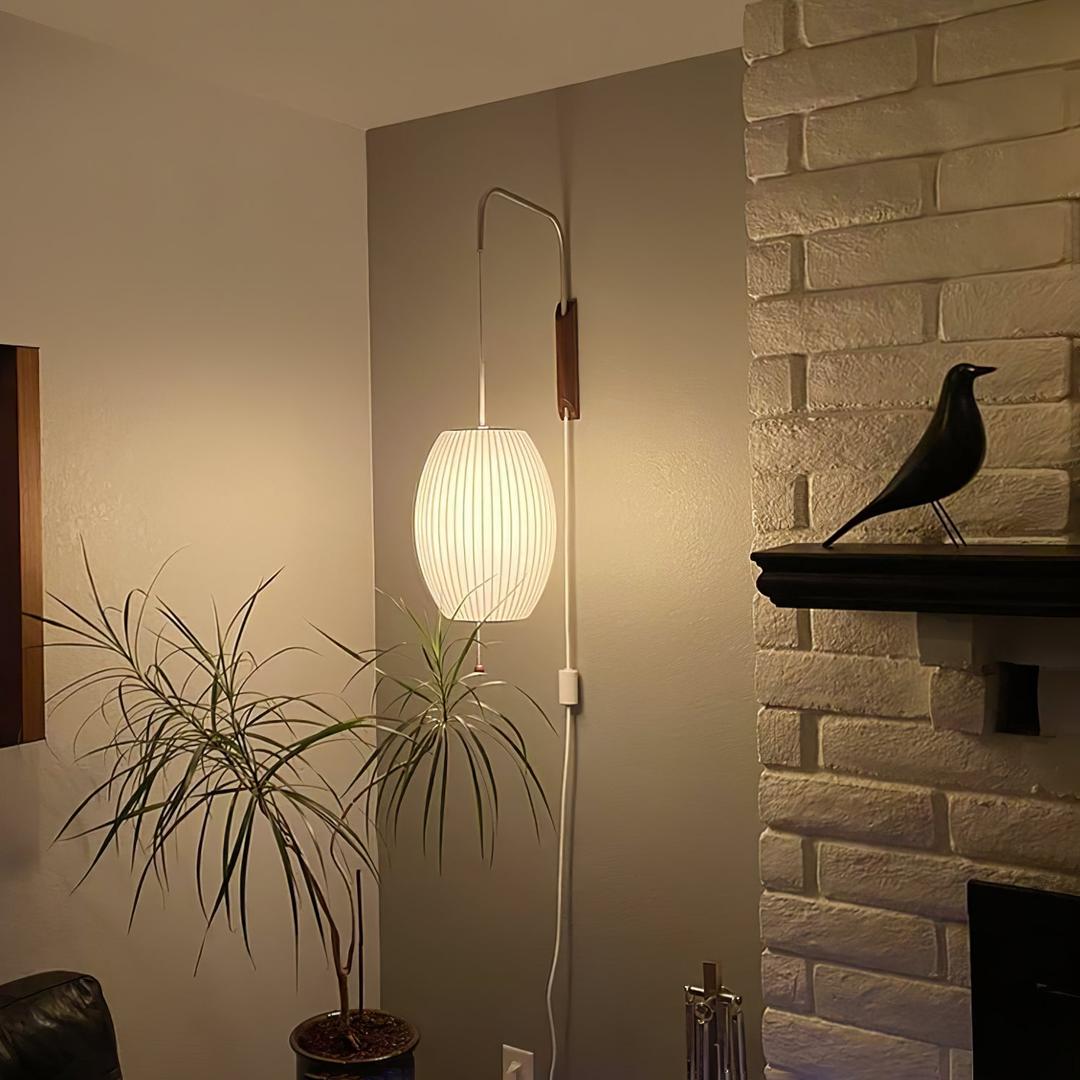 Plisowana Lampa Ścienna Mid Century Modern – widok produktu 10 | Nuvira Home