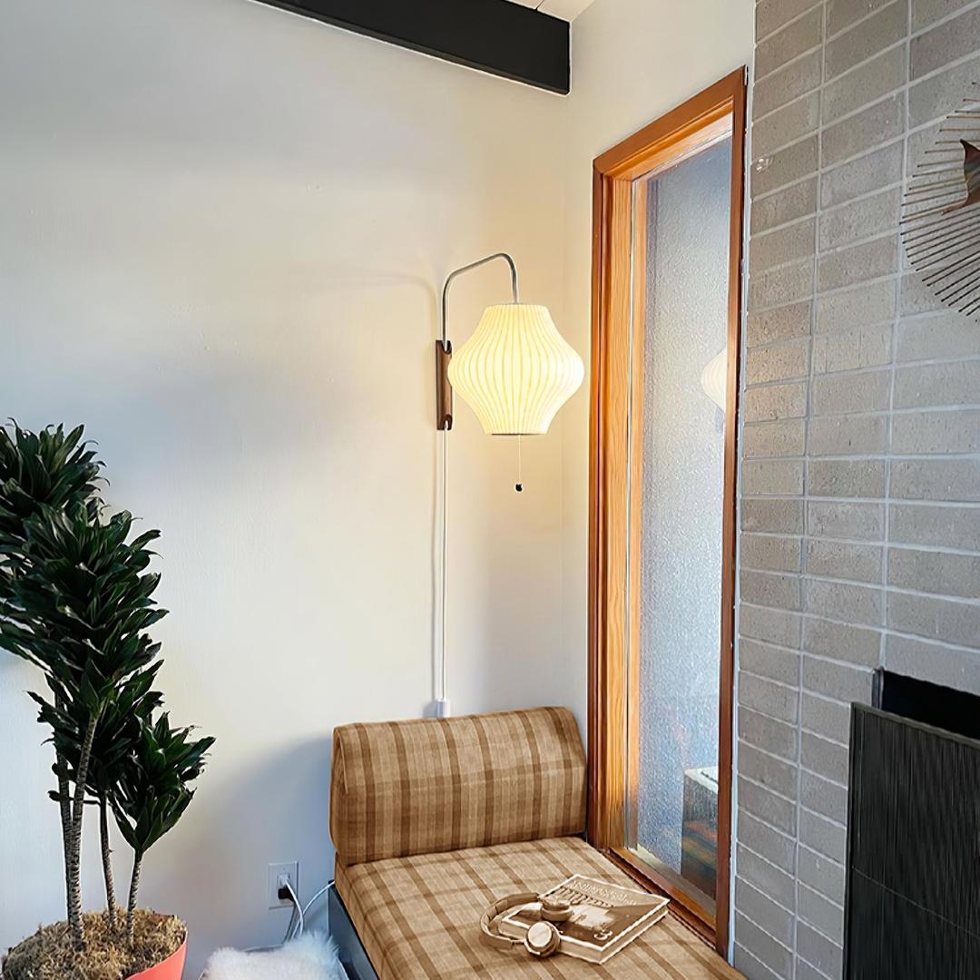 Plisowana Lampa Ścienna Mid Century Modern – widok produktu 18 | Nuvira Home