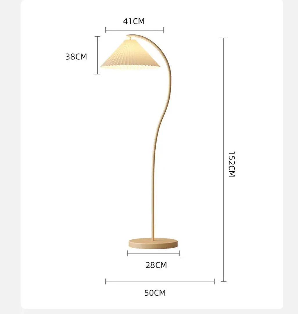 Podłogowa Lampa LED Z Tkaniny Do Nastrojowego Oświetlenia Salonu – widok produktu 7 | Nuvira Home