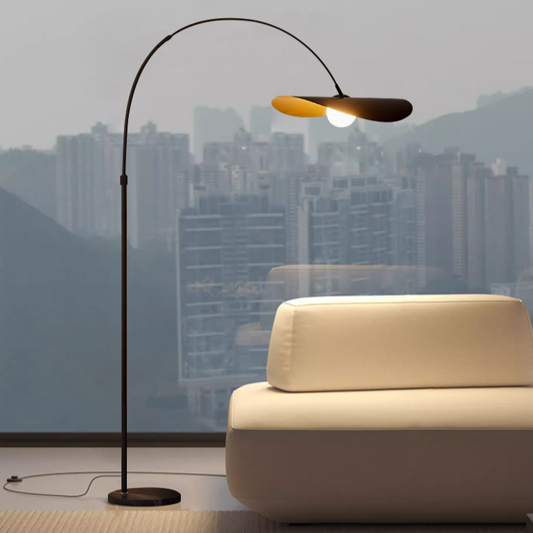 Podłogowa Lampa Łukowa Wabi Sabi O Minimalistycznej Estetyce – widok produktu 10 | Nuvira Home