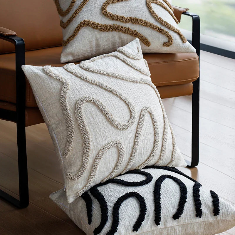 Poszewka na Poduszkę Boho z Szenili 45x45 cm – widok produktu 3 | Nuvira Home