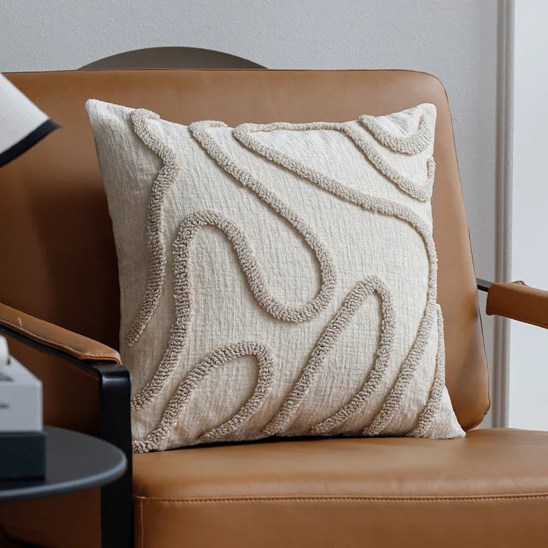 Poszewka na Poduszkę Boho z Szenili 45x45 cm – widok produktu 6 | Nuvira Home