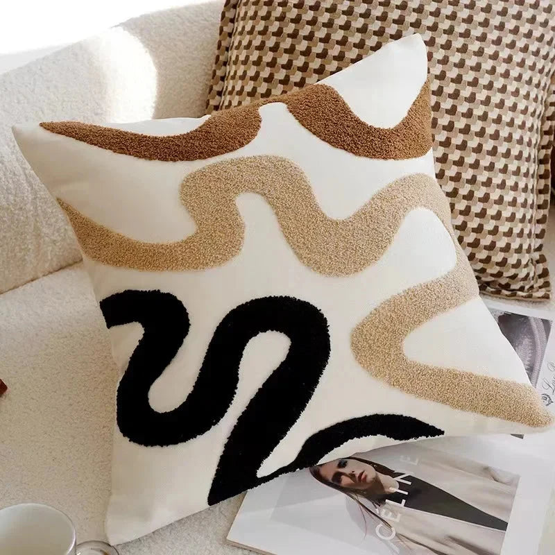 Poszewka na Poduszkę Boho z Teksturowanym Wzorem 45x45 cm – widok produktu 10 | Nuvira Home