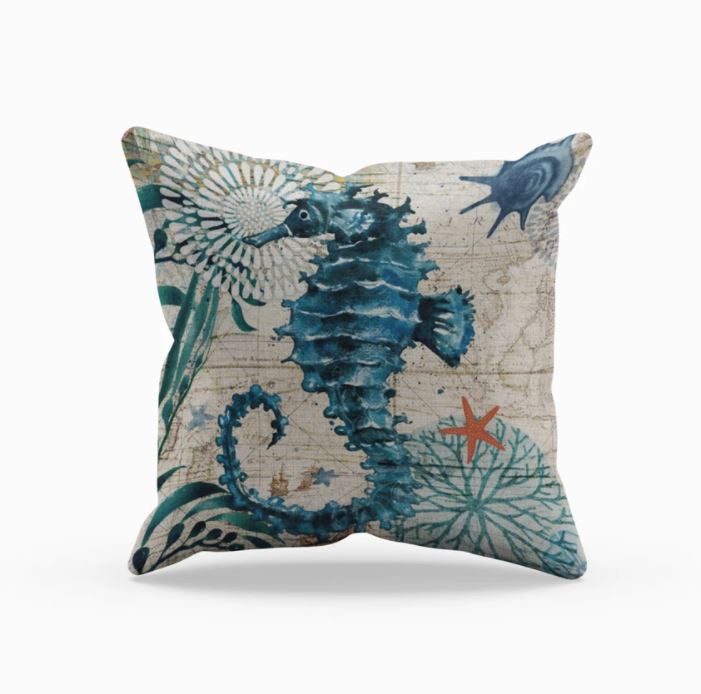 Poszewka na Poduszkę z Motywem Morskim 45x45 cm – widok produktu 7 | Nuvira Home