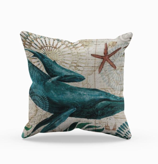 Poszewka na Poduszkę z Motywem Morskim 45x45 cm – widok produktu 8 | Nuvira Home