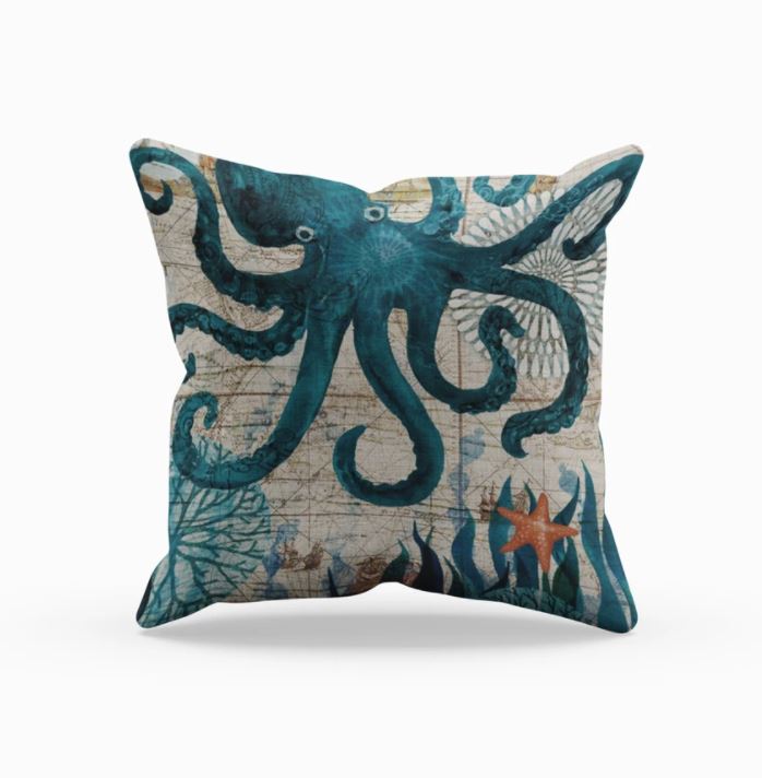Poszewka na Poduszkę z Motywem Morskim 45x45 cm – widok produktu 9 | Nuvira Home